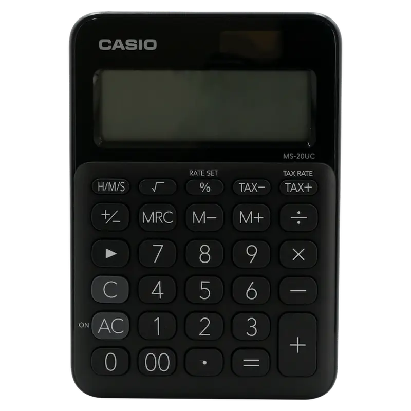 Casio MS-20UC - Desktop Calculator 12-Digit - Black
