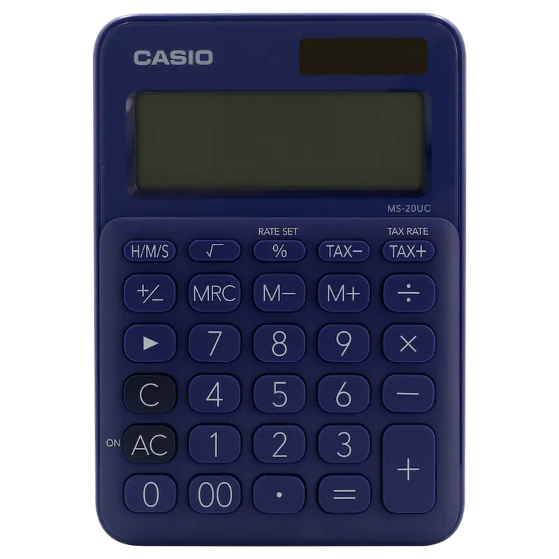 Casio MS-20UC - Desktop Calculator 12-Digit - Purple