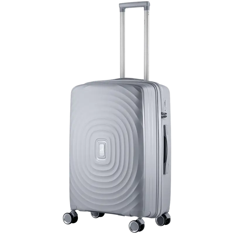 Travelwize Ripple PP 4-Wheel Spinner 65cm Luggage - Platinum