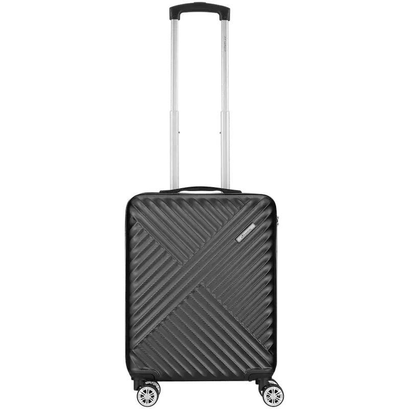 Travelwize Astra ABS 55cm 4-Wheel Spinner Luggage - Black
