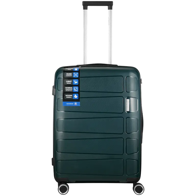 Travelwize Tourer PP 65cm 4-wheel Spinner Luggage Petrol